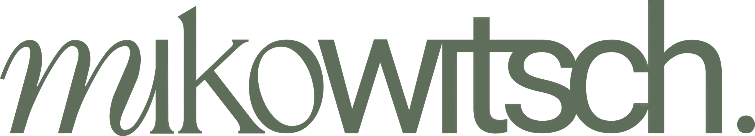 Mikowitsch Schriftzug